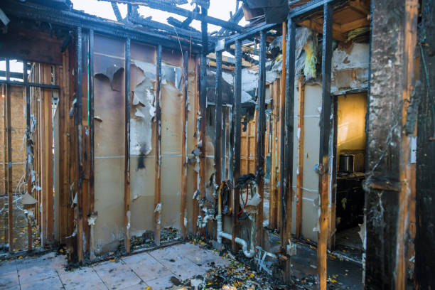 Professional Fire Damage Repair technician working in Valley Center, KS